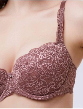 Бюстгальтер балконет пуш-ап Nikol Djumon 132 10 кофейно-розовый, Цвет: кофейно-розовый, Размеры: 70B, изображение 4