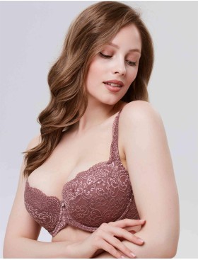 Бюстгальтер балконет пуш-ап Nikol Djumon 132 10 кофейно-розовый, Цвет: кофейно-розовый, Размеры: 70B, изображение 5