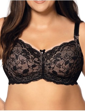 Мягкий бюстгальтер без косточек Nipplex CARMELA M черный, Цвет: черный, Размеры: 90D