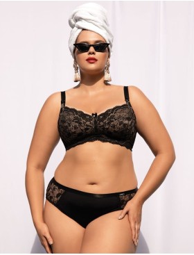 Мягкий бюстгальтер без косточек Nipplex CARMELA M черный, Цвет: черный, Размеры: 90D, изображение 4