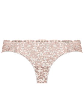 Кружевные бразилиана Nipplex LARA BRAZYLIANY экрю, Цвет: экрю+телесный, Размеры: S, изображение 3