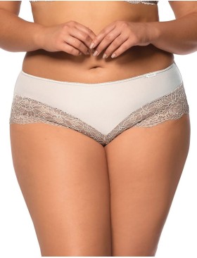 Трусы шортики Nipplex LARA SZORTY экрю, Цвет: экрю+телесный, Размеры: L