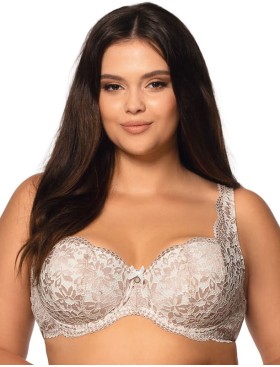 Бюстгальтер балконет Nipplex LARA U экрю, Цвет: экрю+телесный, Размеры: 75H, изображение 2