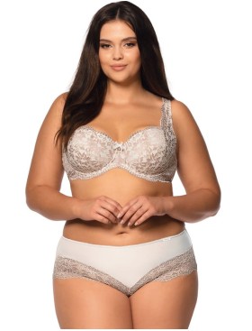 Бюстгальтер балконет Nipplex LARA U экрю, Цвет: экрю+телесный, Размеры: 75H, изображение 3