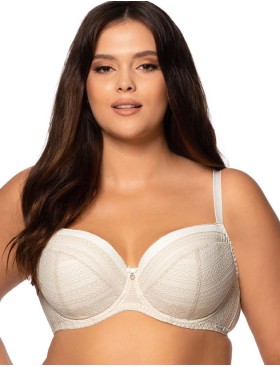 Бюстгальтер на тонком поролоне Nipplex MADONNA U, Цвет: капучино, Размеры: 90D, изображение 2