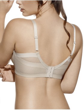 Мягкий бюстгальтер с боковой поддержкой Selene FRIDA серо-бежевый, Цвет: серо-бежевый, Размеры: 100C, изображение 2