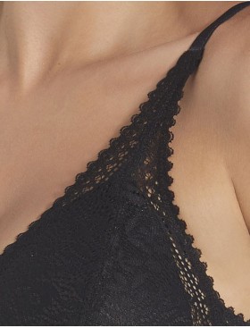 Бюстгальтер бралетт без каркасов Selene MARCELA чёрный, Цвет: чёрный, Размеры: 65B, изображение 3