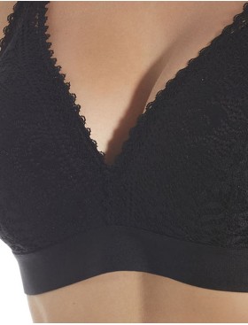 Бюстгальтер бралетт без каркасов Selene MARCELA чёрный, Цвет: чёрный, Размеры: 65B, изображение 4