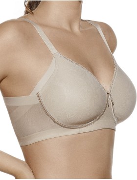 Бюстгальтер формованный без косточек Selene NADIA серо-бежевый, Цвет: серо-бежевый, Размеры: 90D