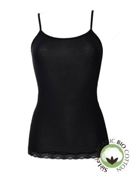 Хлопковая майка-топ Sielei NATURAL COTTON 1432 nero, Цвет: nero (черный), Размеры: XS, изображение 3