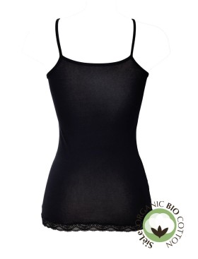 Хлопковая майка-топ Sielei NATURAL COTTON 1432 nero, Цвет: nero (черный), Размеры: XS, изображение 4