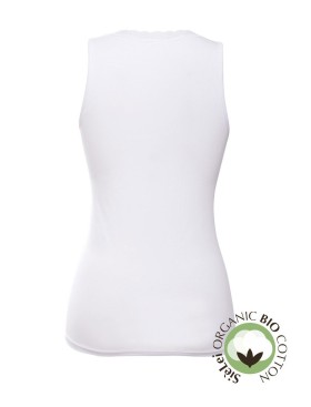 Хлопковая майка с кружевом Sielei NATURAL COTTON 1434 bianco, Цвет: bianco (белый), Размеры: S, изображение 4