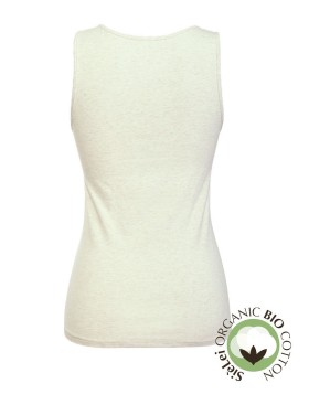 Хлопковая майка широкие бретели Sielei NATURAL COTTON 1436 ecru melange, Цвет: ecru melange, Размеры: S, изображение 4