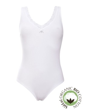 Боди хлопковое Sielei NATURAL COTTON 1448 bianco, Цвет: bianco (белый), Размеры: XS, изображение 3