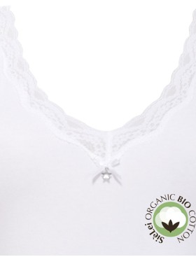 Боди хлопковое Sielei NATURAL COTTON 1448 bianco, Цвет: bianco (белый), Размеры: XS, изображение 5