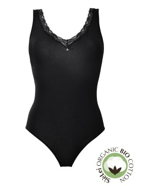 Боди хлопковое Sielei NATURAL COTTON 1448 nero, Цвет: nero (черный), Размеры: XS, изображение 5