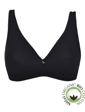 Хлопковый бралетт без косточек Sielei NATURAL COTTON 1454 nero, Цвет: nero (черный), Размеры: 85B, изображение 3