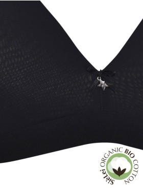 Хлопковый бралетт без косточек Sielei NATURAL COTTON 1454 nero, Цвет: nero (черный), Размеры: 85B, изображение 5