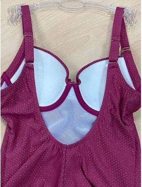 Слитный купальник с формованной чашкой Sielei LX50 sangria, Цвет: sangria (сангрия), Размеры: 75C, изображение 6