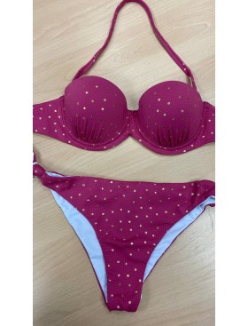 Яркий купальник с градуированным пуш-ап Sielei GP57+GP61 fuxia, Цвет: fuxia (фуксия), Размеры: 90B, изображение 6