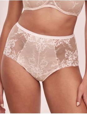 Кружевные высокие трусы Alles SUBLIME classic beige, Цвет: бежевый, Размеры: L