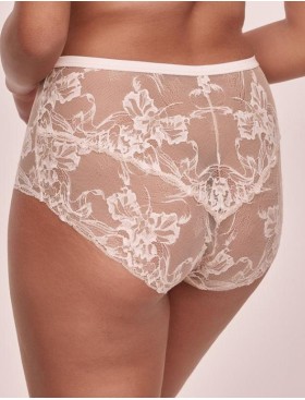 Кружевные высокие трусы Alles SUBLIME classic beige, Цвет: бежевый, Размеры: L, изображение 2