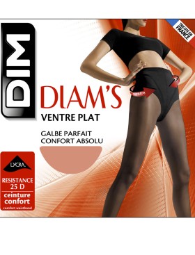 Полупрозрачные колготки Dim 1176 DIAM'S 25 den золотисто-бежевый, Цвет: золотисто-бежевый, Размеры: 2, изображение 2