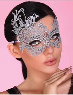 Серебристая кружевная маска LIVIA CORSETTI LC 1711 MASK SILVER, Цвет: серебро, Размеры: UN