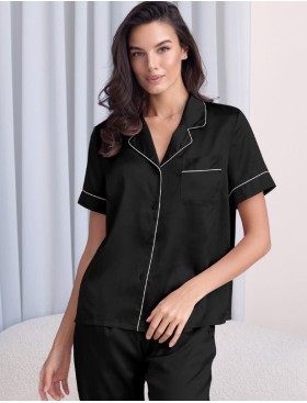 Пижама атласная Mia-Mella JULIA 8734 черный, Цвет: черный, Размеры: S, изображение 3