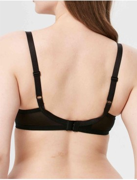 Полумягкий бюстгальтер Milavitsa 124930 черный с нюдом, Цвет: черный с нюдом, Размеры: 75D, изображение 2