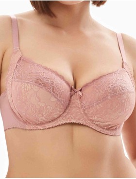 Бюстгальтер мягкий с подкроем Milavitsa 124960 камелия/нюд, Цвет: камелия/нюд, Размеры: 75E