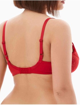 Бюстгальтер мягкая чашка балконет Milavitsa 124970 рубин, Цвет: рубин, Размеры: 85B, изображение 2