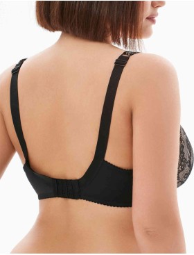 Бюстгальтер мягкий Milavitsa 128000 / 108000 черный с нюдом, Цвет: черный с нюдом, Размеры: 80G, изображение 6