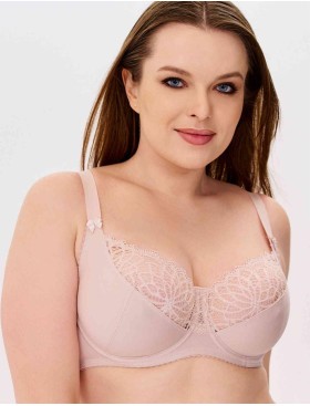 Бюстгальтер мягкий Misstyle 2503 серебристый пион, Цвет: серебристый пион, Размеры: 90F, изображение 3