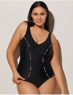 Черный закрытый купальник Ysabel Mora 82194, Цвет: черный, Размеры: 80B