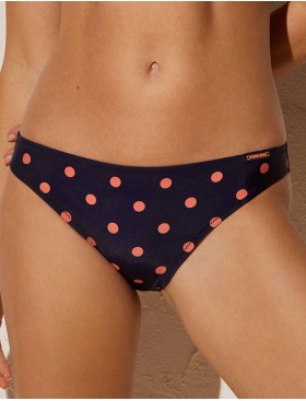 Низкие плавки в горох Ysabel Mora 82259, Цвет: синий/персиковый, Размеры: M