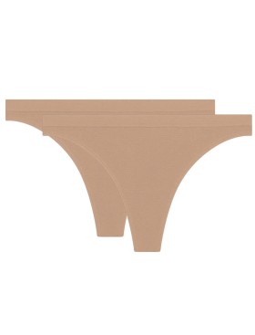 Набор трусиков стрингов Dim 05E1 NEW SKIN MICROFIBER (2 шт) телесный, Цвет: телесный/телесный, Размеры: M/L, изображение 5