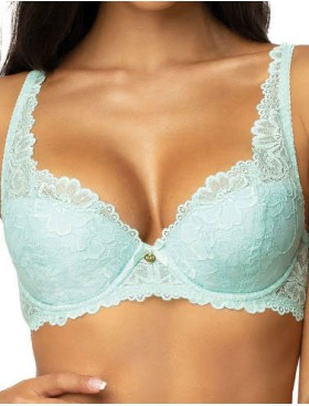 Бюстгальтер балконет тюльпан MAT CARMELA seledyn M-053-22, Цвет: аквамарин, Размеры: 65C