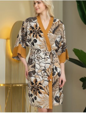 Халат женский запашной Mia-Amore KIMBERLEY 1893, Цвет: мультицвет, Размеры: L/XL, изображение 4