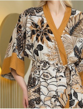 Халат женский запашной Mia-Amore KIMBERLEY 1893, Цвет: мультицвет, Размеры: L/XL, изображение 5