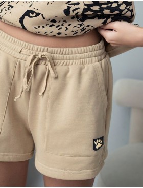 Комплект из футера топ и шорты Mia-Amore LEO 5000 песочный, Цвет: песочный, Размеры: S, изображение 5