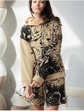 Комплект из футера худи и шорты Mia-Amore LEO 5002 песочный, Цвет: песочный, Размеры: L, изображение 3