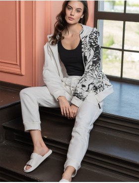 Комплект из футера худи со штанами Mia-Amore LEO 5006 белый, Цвет: белый, Размеры: M, изображение 3