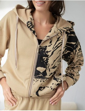 Комплект из футера худи со штанами Mia-Amore LEO 5006 песочный, Цвет: песочный, Размеры: M, изображение 4