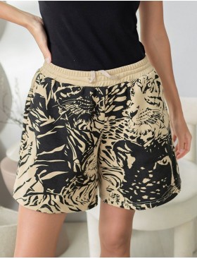 Шорты из футера женские Mia-Amore LEO 5020 песочный, Цвет: песочный, Размеры: XL