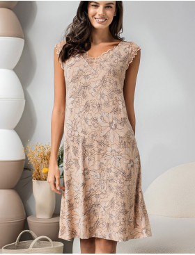 Женская сорочка вискоза Mia-Amore NELLY 1941, Цвет: бежевый, Размеры: XL