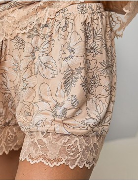 Пижама женская с шортами Mia-Amore NELLY 1942, Цвет: бежевый, Размеры: S, изображение 5
