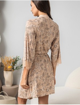 Трикотажный халат Mia-Amore NELLY 1943, Цвет: бежевый, Размеры: L/XL, изображение 2