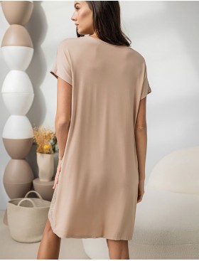 Платье домашнее Mia-Amore NELLY 1947, Цвет: бежевый, Размеры: 4XL/5XL, изображение 2