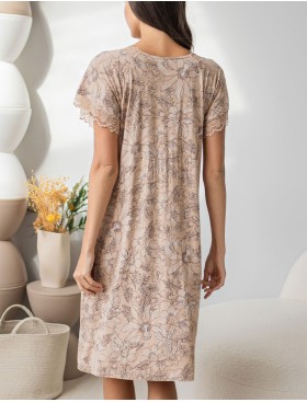 Длинная ночная сорочка Mia-Amore NELLY 1948, Цвет: бежевый, Размеры: 5XL, изображение 2